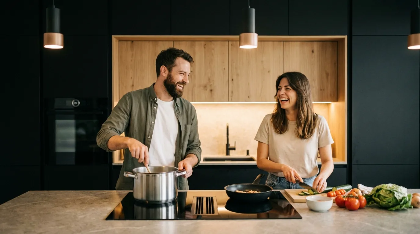 Persönliches Beratungsgespräch bei HMA Interior — Küchenplanung und Innenarchitektur in Dietlikon bei Zürich
