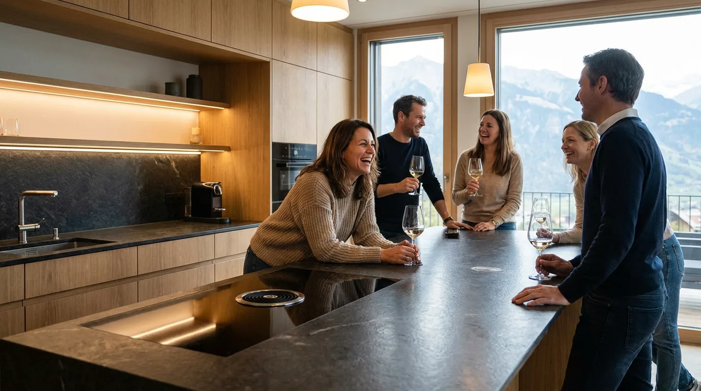 Küchenbauer Team von HMA Interior im Showroom Dietlikon